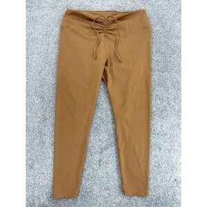 Victoria's Pink Active ADJUSTABLE WAIST RUCHED LEGGINGS Womens XXL in Warm Brown
